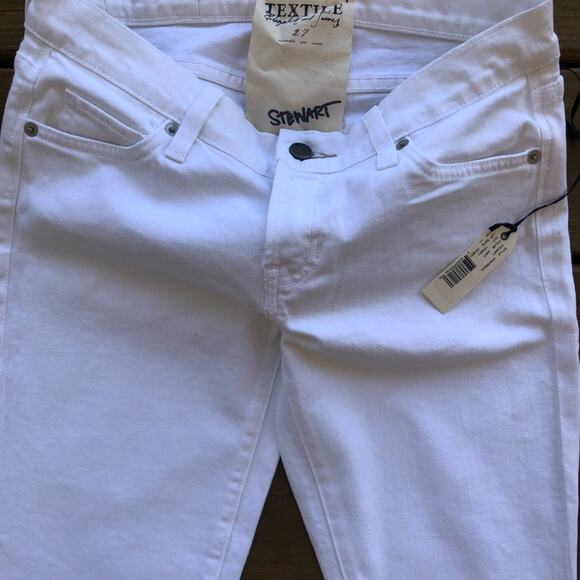 NWT Textile Elizabeth and James Stewart White Flare Jeans - Picture 3 of 5